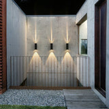 Lampada da Esterno a Muro Rettangolare Nera