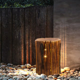 Lampade da terra rustiche in legno