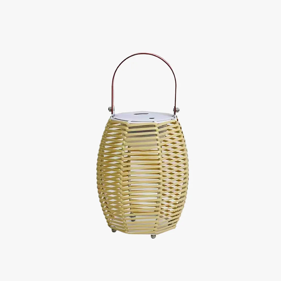 Lampada da terra in rattan per interni