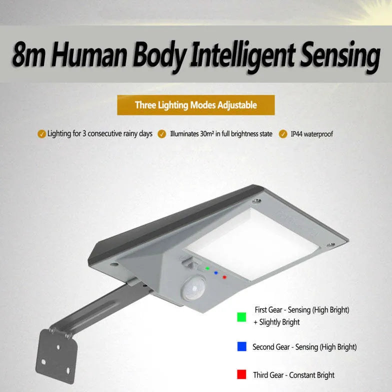 Luce solare led da esterno sensore