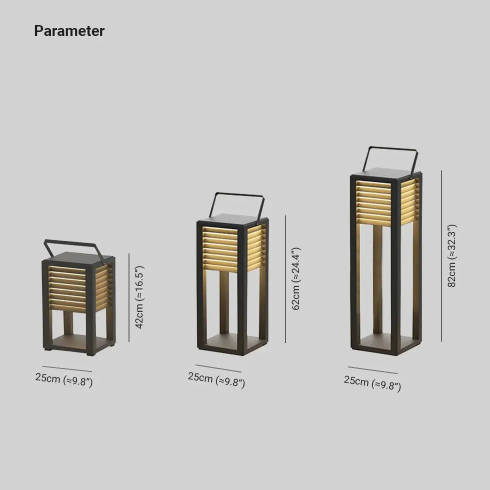 Lampade da Terra Esterno Design Moderno Solare in Metallo Nero