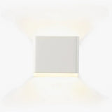 Metallo con Luce Calda a Due Lampade Applique Cubo