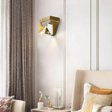 Applique Led Moderne da Esterno in Cristallo -H 14 × L 13 cm