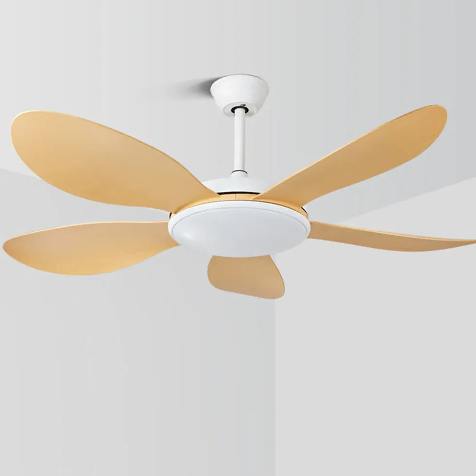 White Wooden Fan with Light