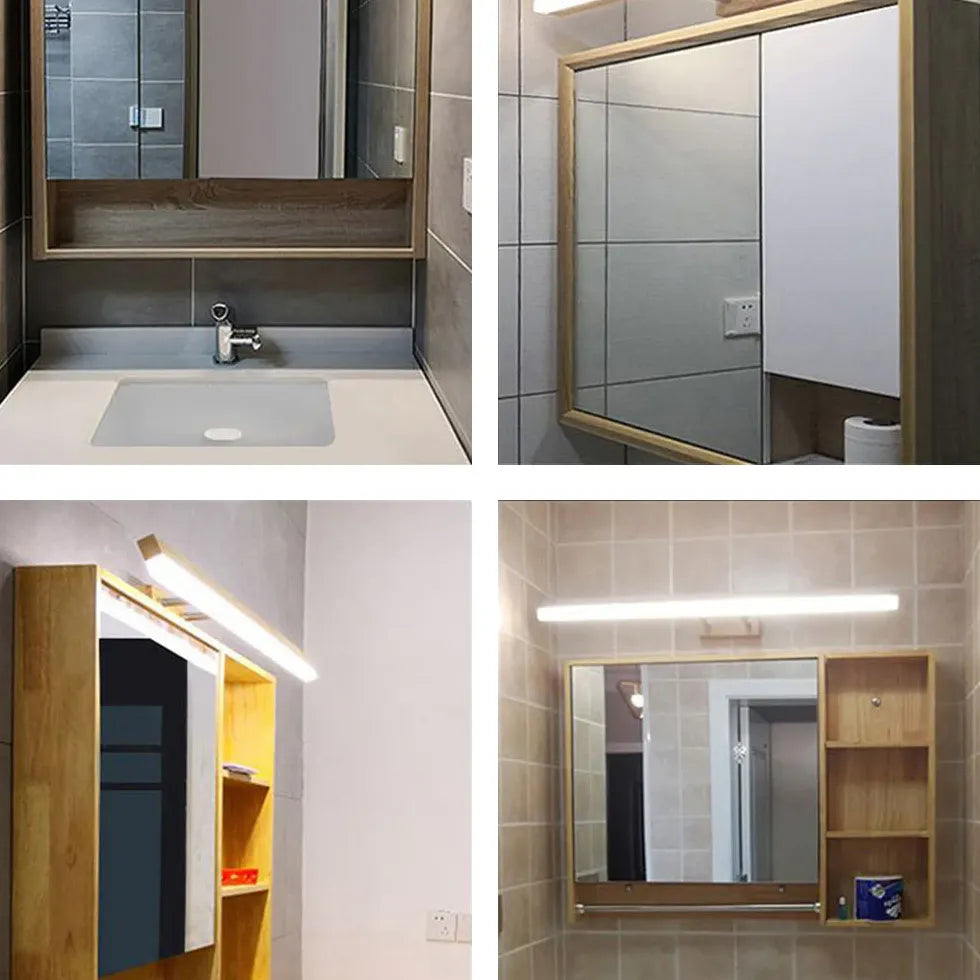 Illuminare Specchio Bagno Elegante Classico in Legno