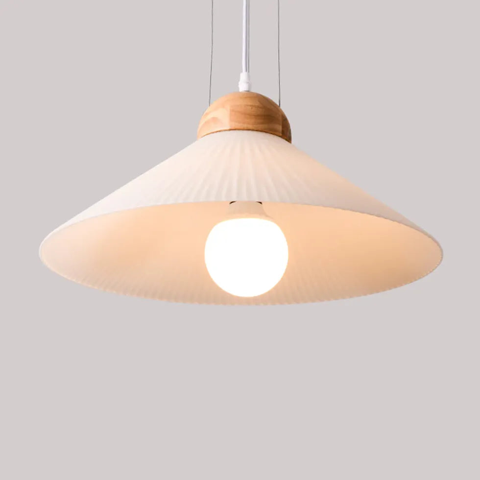 Lampadario di legno stile moderno ombrello