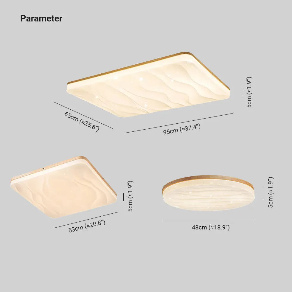 Plafoniere moderne rettangolari Atmosfera Calda con LED