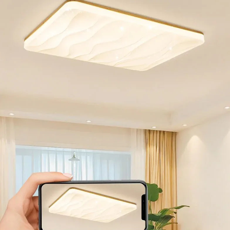 Plafoniere moderne rettangolari Atmosfera Calda con LED