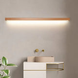 Applique Legno Dorato Design Minimalista LED