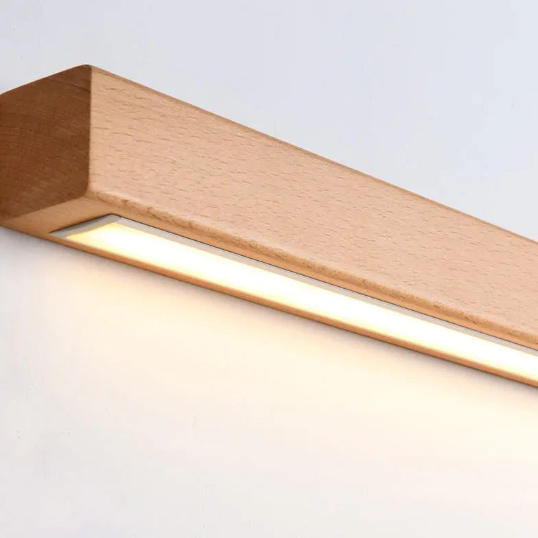 Applique Legno Dorato Design Minimalista LED