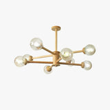 Lampadario in Legno Antico LED per Soggiorno