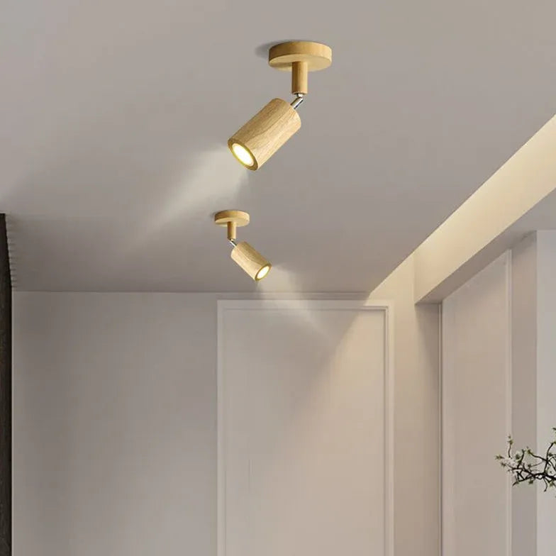 Transferable Wooden Flush Ceiling Lights