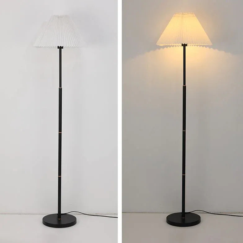 Umbrella-Shaped Long Rod Modern Minimalist Floor Lamp