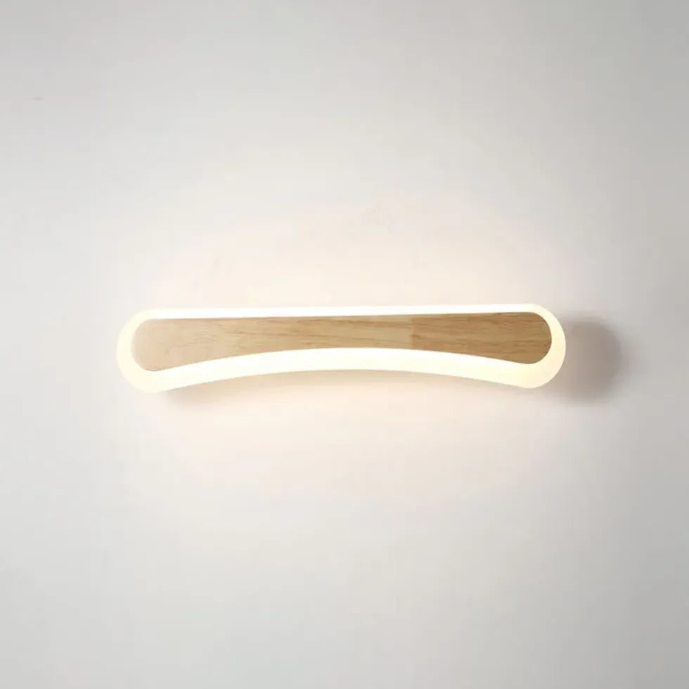 Minimalist Vanity Wooden Led  Mirror Lights