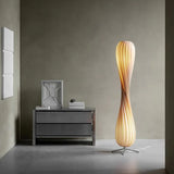 Streamlined Twisted Gradient Floor Lamp