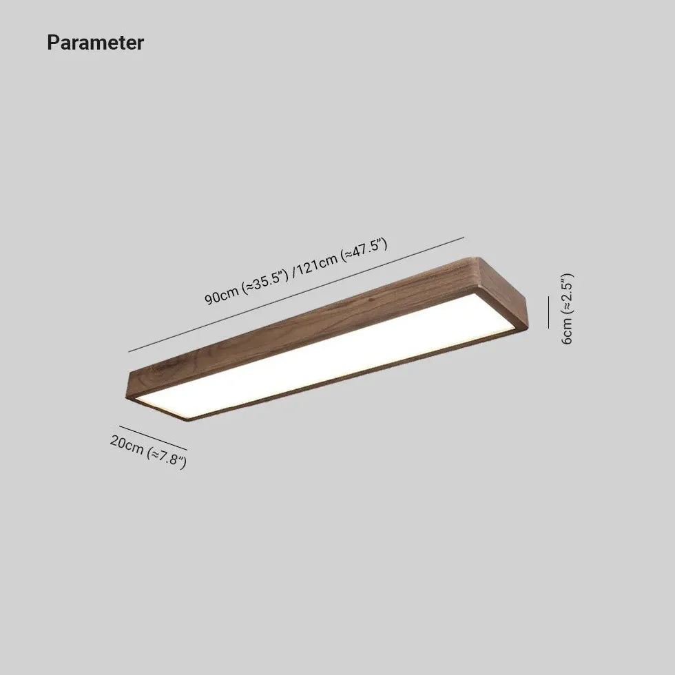 Lampadari per tetti in legno Stile Rectangolare