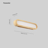 Applique LED a Tre Colori in Legno per Bagno