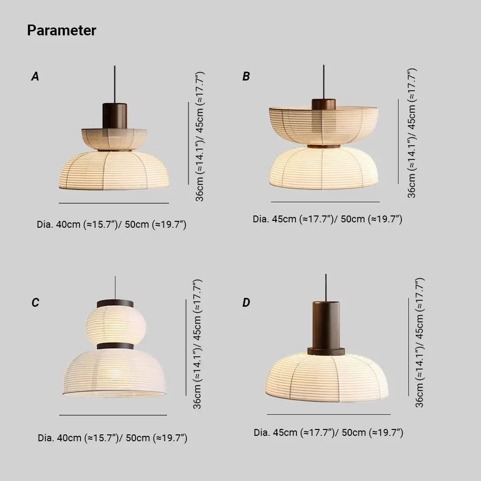 Lampadari a sospensione in tessuto Stile e design