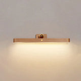 Moderne luci a specchio a led in legno