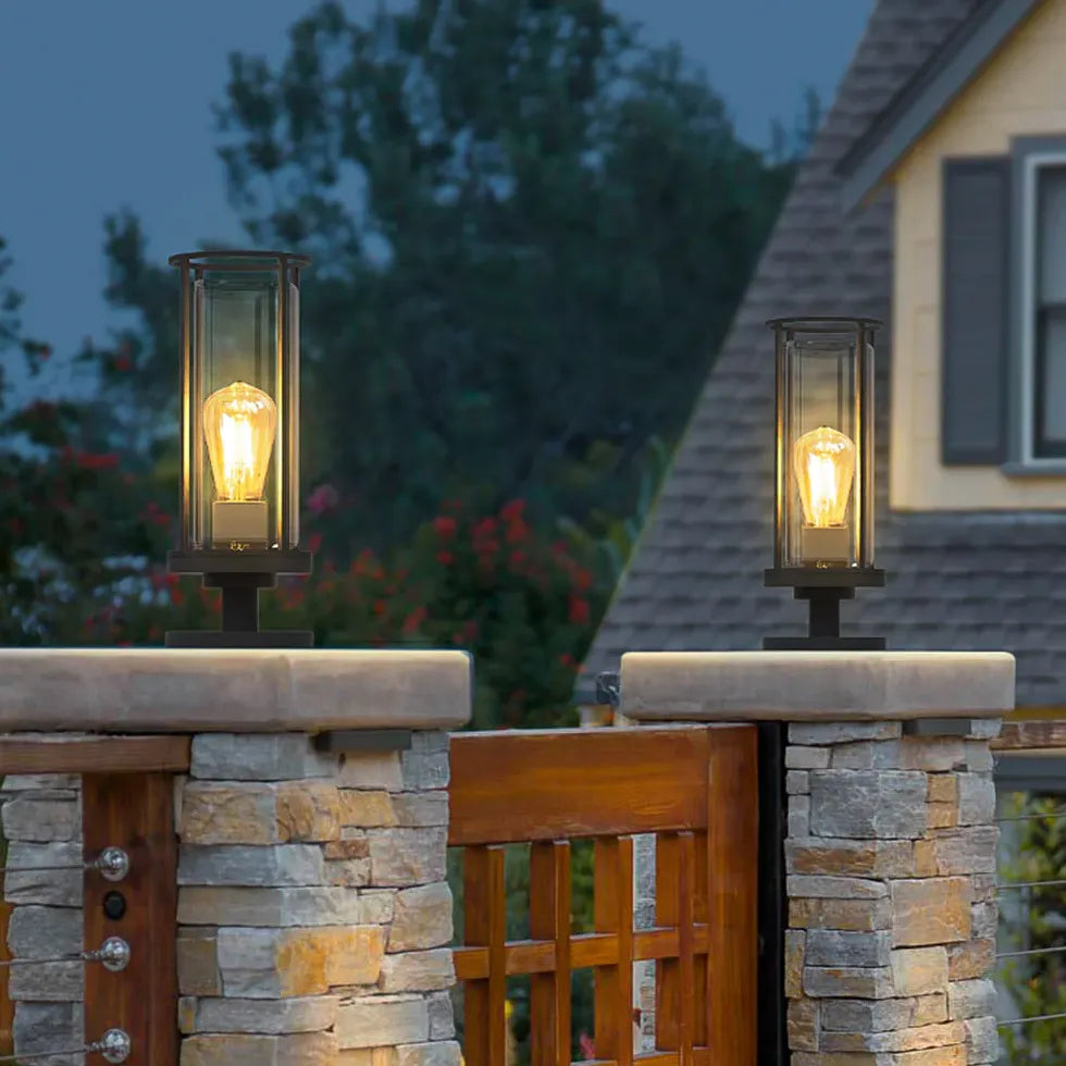 Vintage Bulb Cylinder Bollard Lights