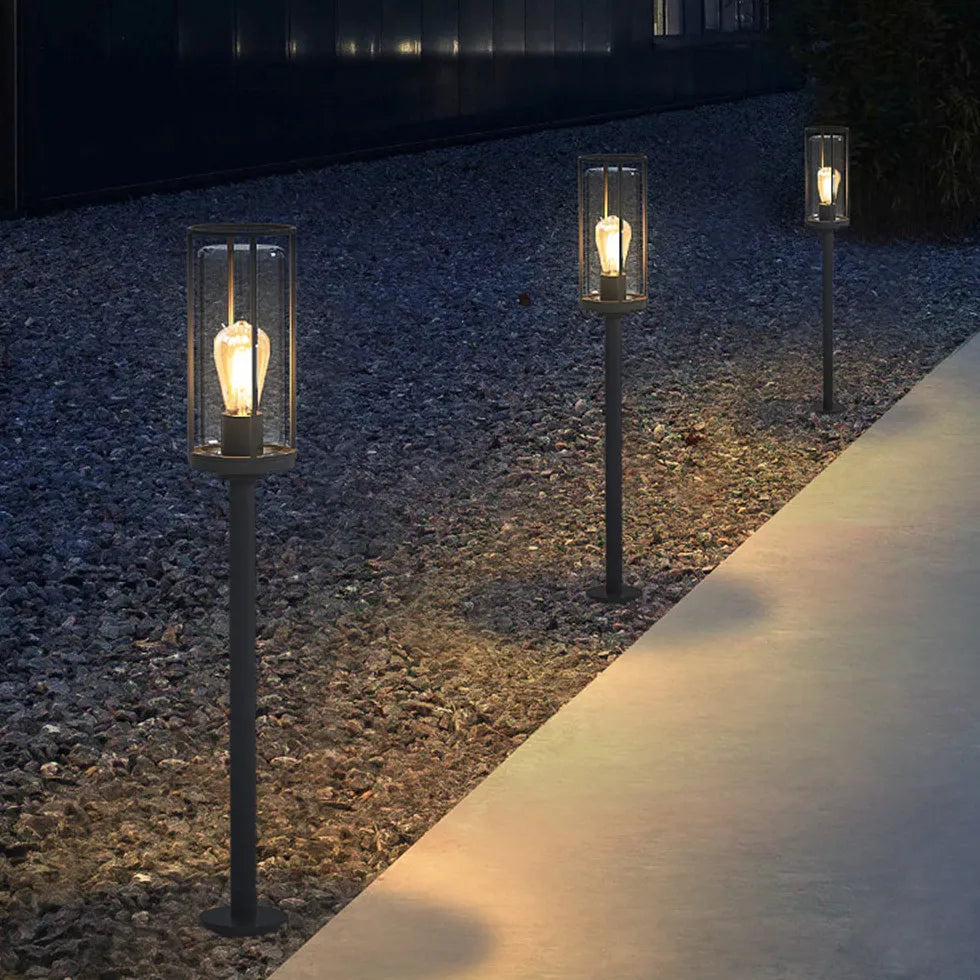 Vintage Bulb Cylinder Bollard Lights