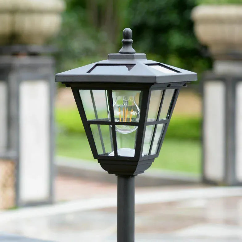 Classic Lantern Black Bollard Lights