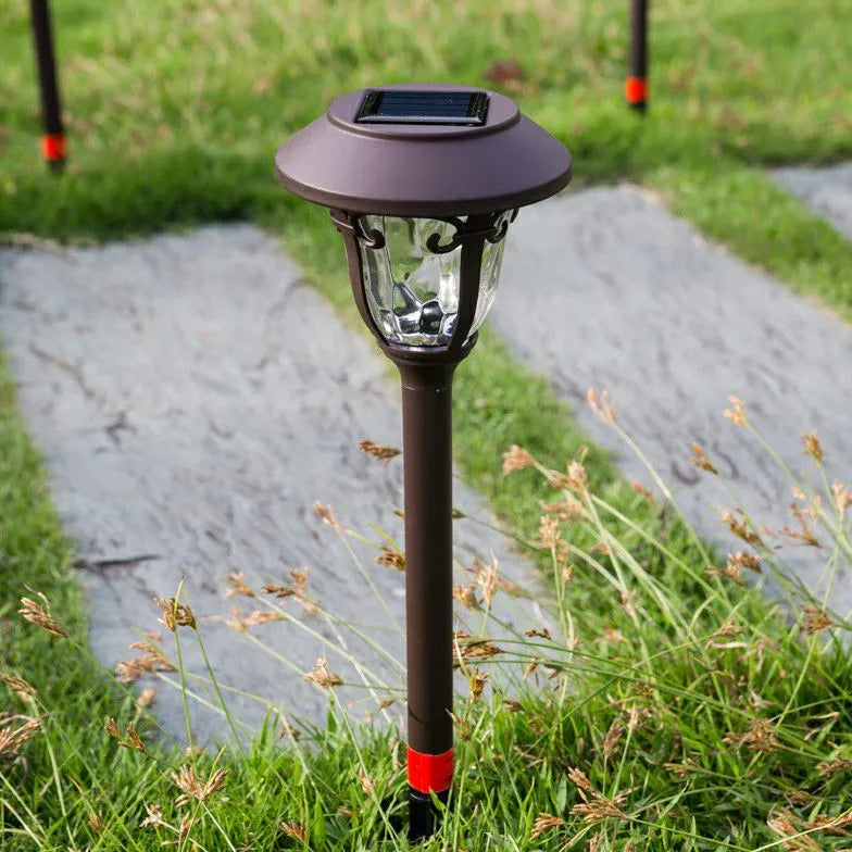 Lawn Coffee Glass Solar Bollard Lights