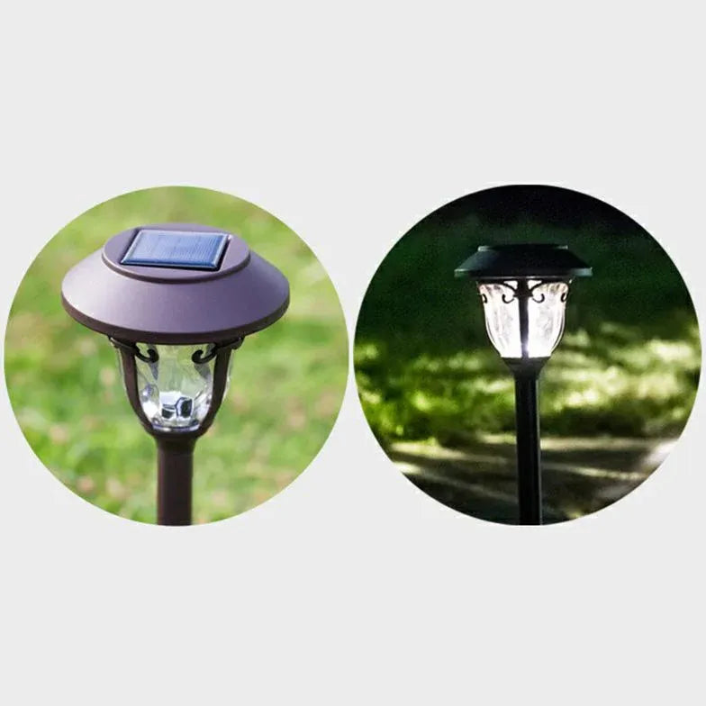 Lawn Coffee Glass Solar Bollard Lights