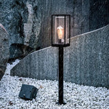 Cylindrical Glass Bulb Bollard Lights