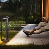 Metal Black Hollow Outdoor Floor lamps