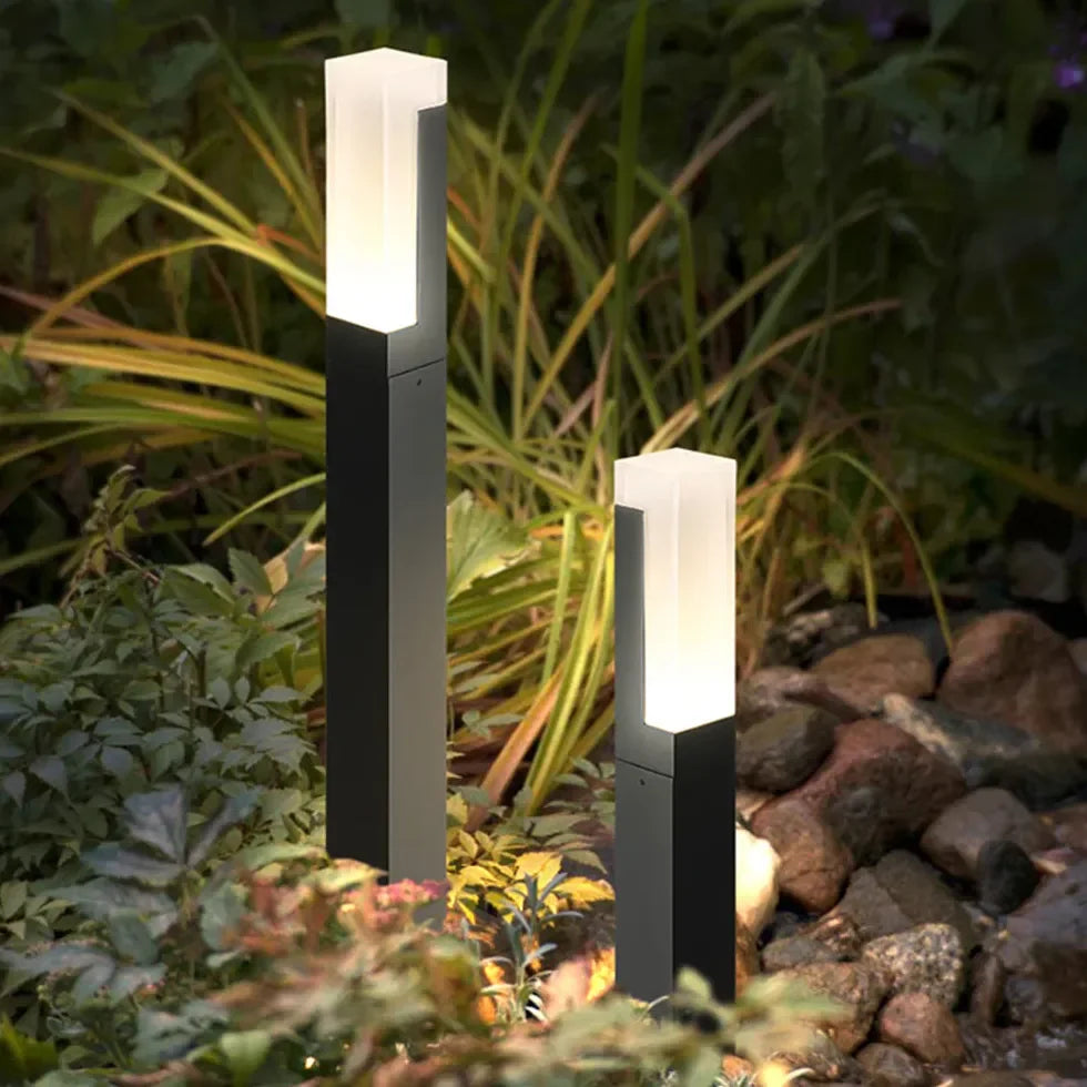 Luci Solari Lampioni da Giardino Design Moderno con Sensore di Movimento