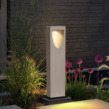 Rectangular Stone Garden Bollard Lights