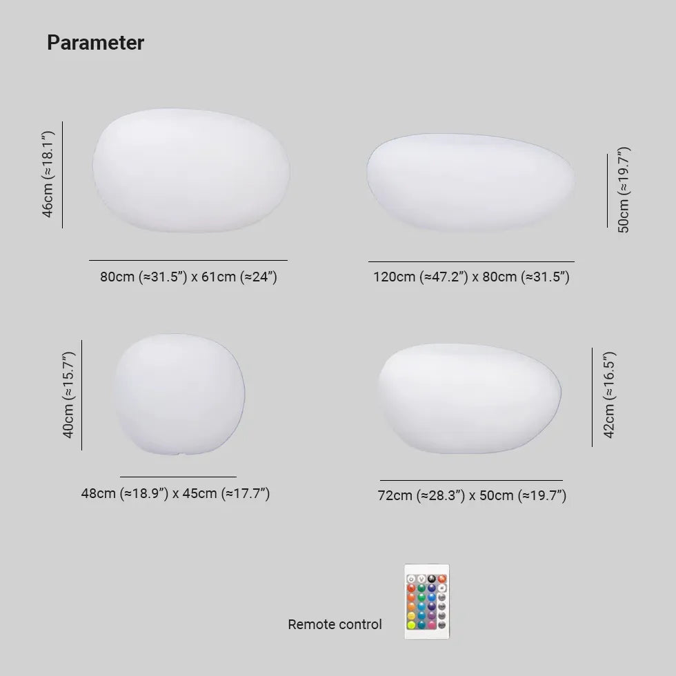 Lampade da pavimento a forma di ciotto