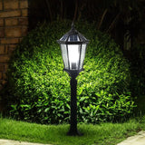 European Vintage Solar Outdoor Bollard Lights