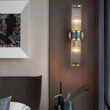 Modern Gold Crystal Up and Down Lights