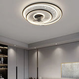 Ventilatore a soffitto di luce circolare con luce