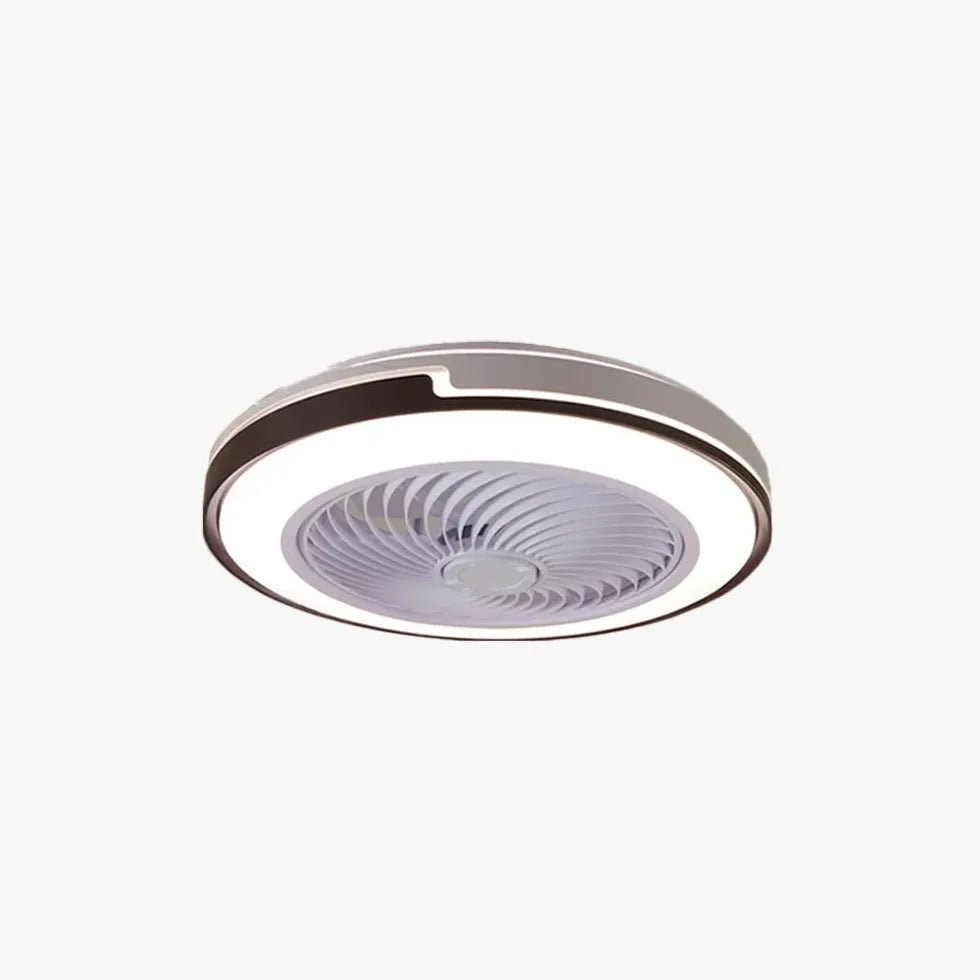 Ventilatore a soffitto rotondo a doppio tono con luce