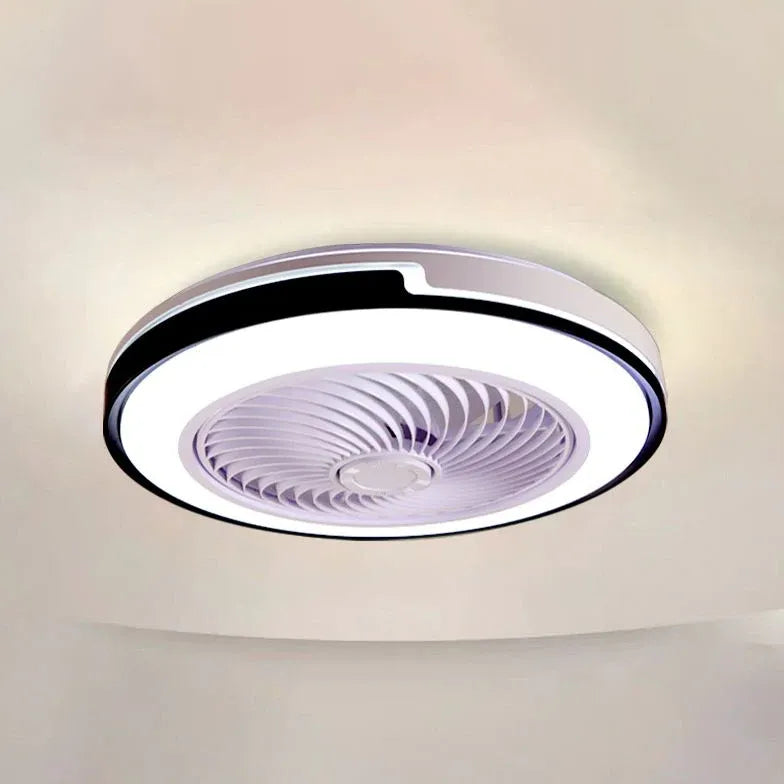 Ventilatore a soffitto rotondo a doppio tono con luce