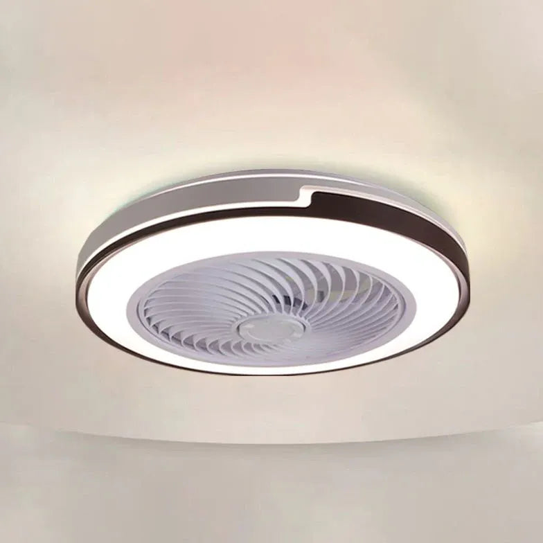 Ventilatore a soffitto rotondo a doppio tono con luce