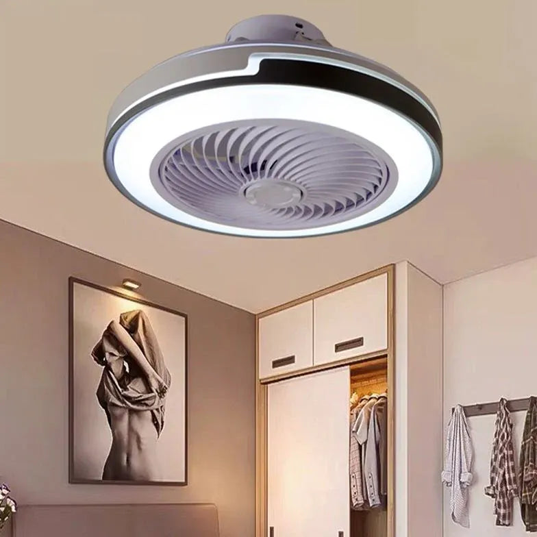 Ventilatore a soffitto rotondo a doppio tono con luce