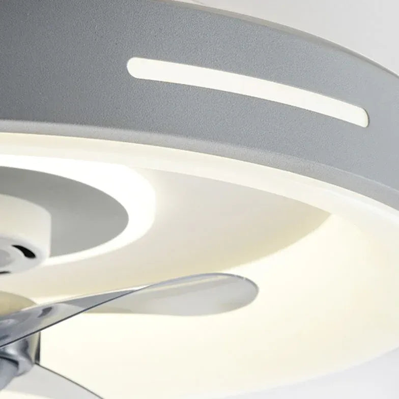 Square Three-Blade Ceiling Fan with Light