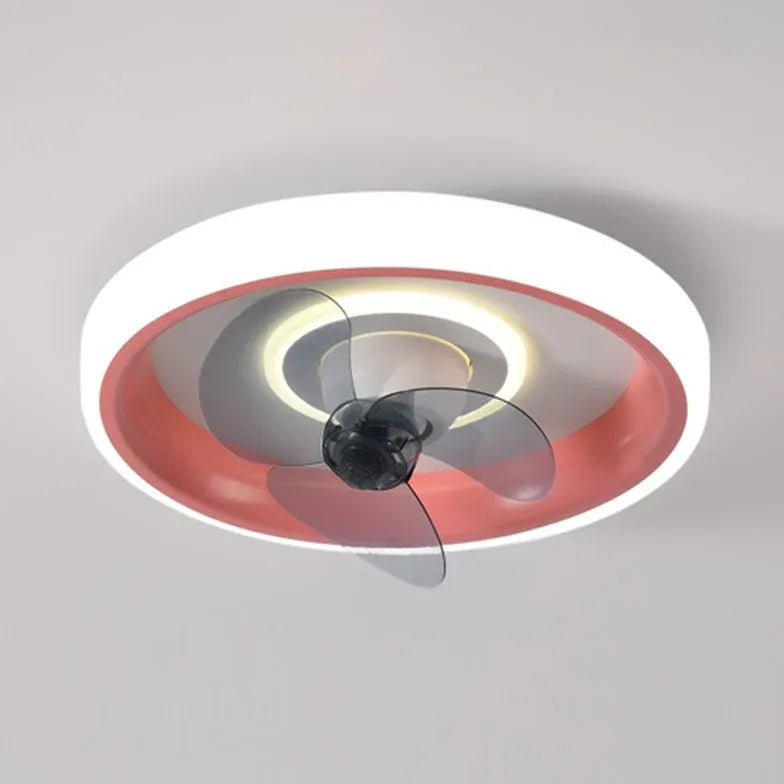 Circular Halo Ceiling Fan with Light