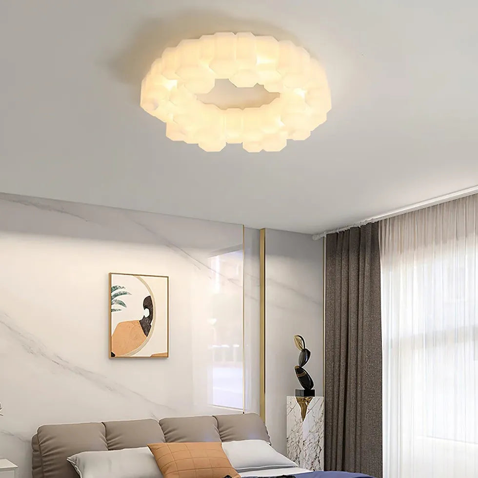 Art Deco Lampadari Trasparente Forma Rotonda Moderna