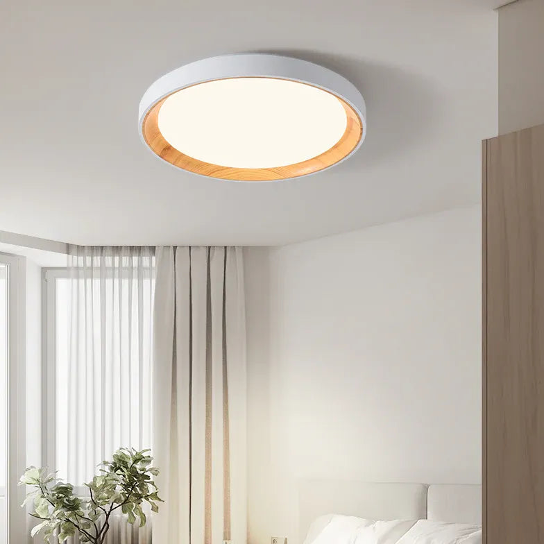 Round Minimalist Ceiling Light for Bedroom