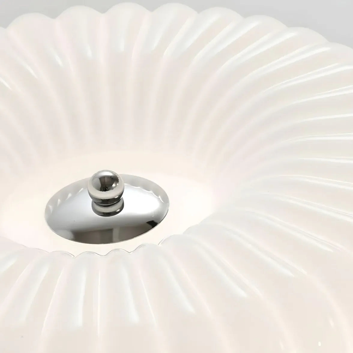 Petal-Shaped Round Lampshade Bathroom Ceiling Light