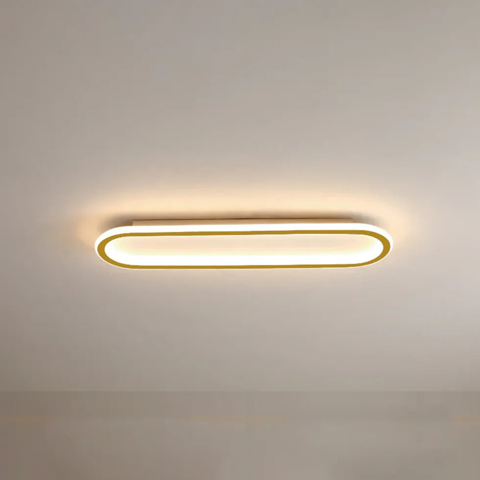 Elongated Oval LED Modern Flush Ceiling Lights