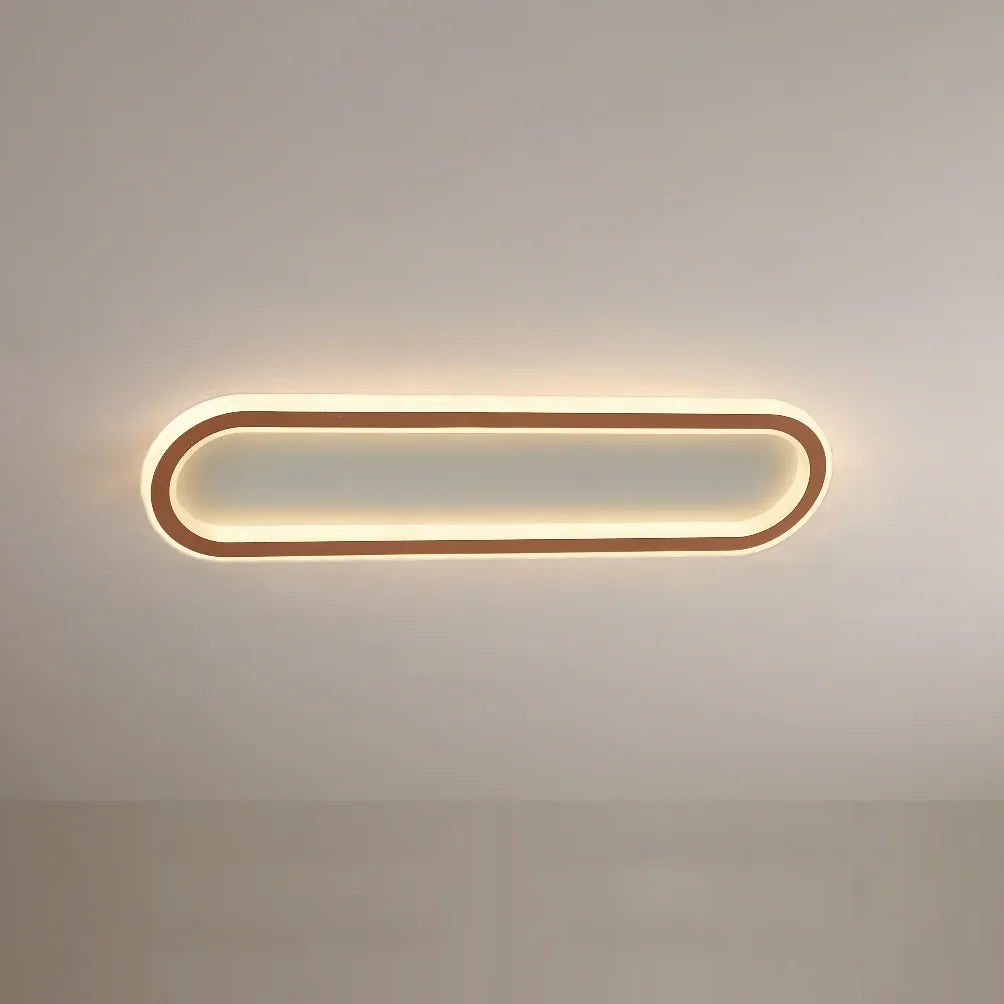 Elongated Oval LED Modern Flush Ceiling Lights