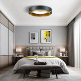 Dual-Tone Round Acrylic Ceiling Light for Bedroom