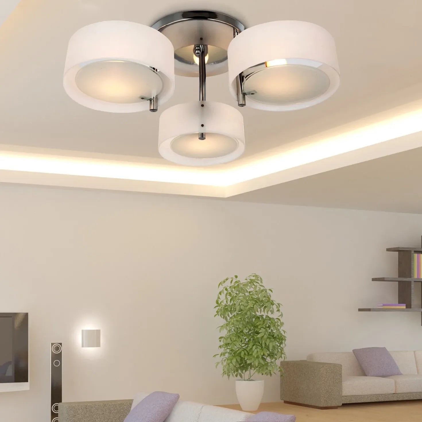 Lampadari da soffitto per soggiorno Stile Rotondo