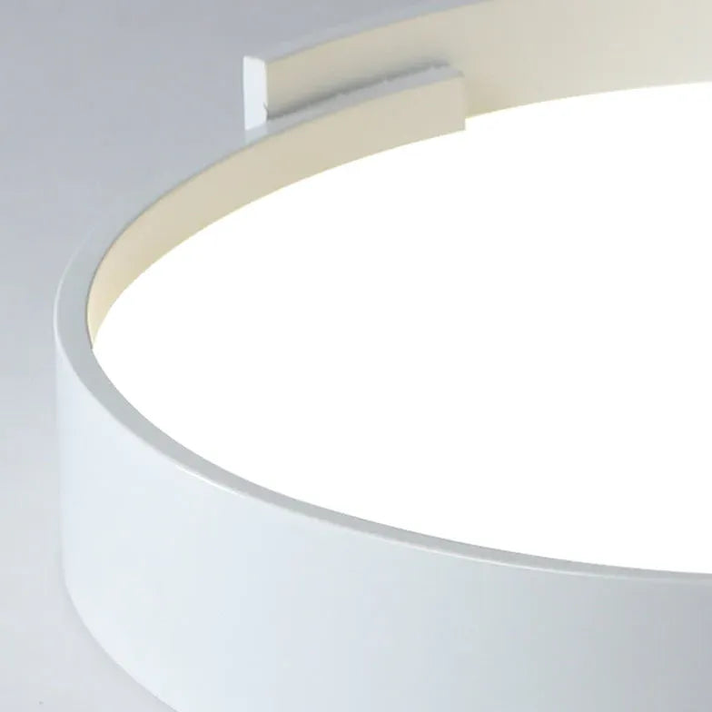 Notched Round Minimalist Ceiling Light